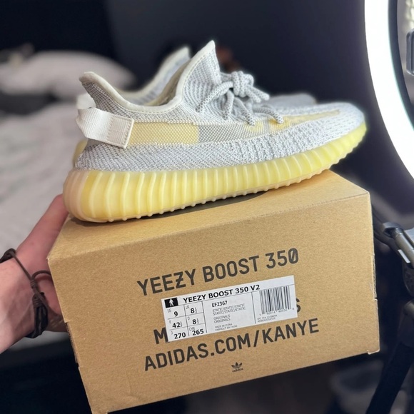 Adidas Yeezy Boost 350 V2 Static Reflective Sneakers Size 9 - Picture 5 of 5